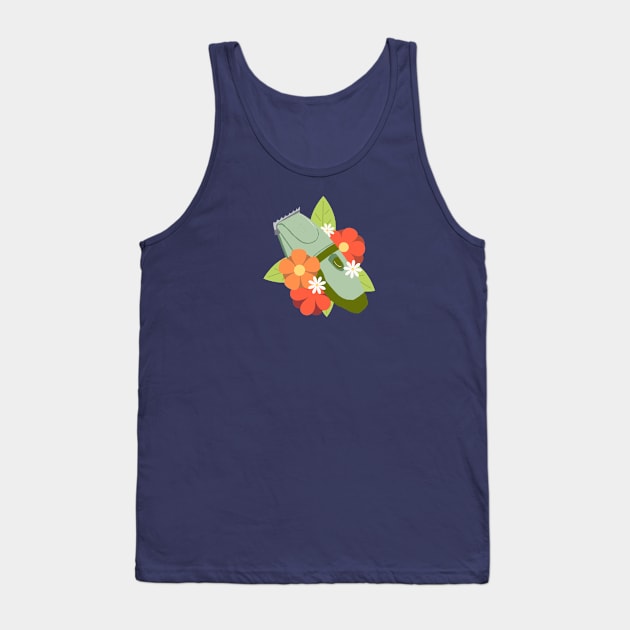 Hair Clippers, floral Tank Top by Anna.Moore.Art